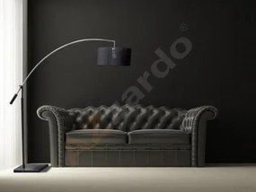 Retro stojaca lampa Bianca chróm/čierne