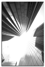 Obraz na plátne - Perspektíva mrakodrapu - obdĺžnik 7252QA (100x70 cm)