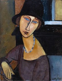 Obrazová reprodukcia Jeanne Hebuterne wearing a hat, Amedeo Modigliani