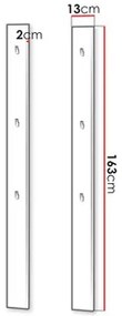 Set 2 nástenných vešiakov Semplo SM 05 (sivá) . Vlastná spoľahlivá doprava až k Vám domov. 1105881