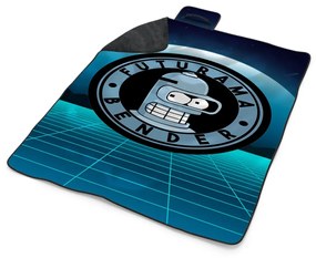 Sablio Plážová deka Futurama Bender Štvrtá dimenzia: 200x140 cm