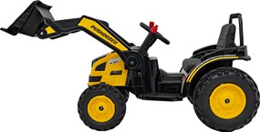 Ramiz Detský traktor na batérie žltý + pohyblivé rameno s lyžicou + diaľkové ovládanie + pomalý štart + FM rádio + LED