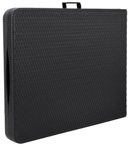 Cateringový stůl RATTAN 180 cm černý