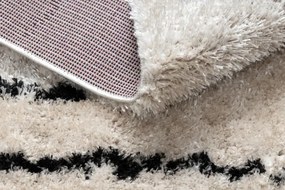 Koberec FLUFFY 2371 shaggy paski - krém / antracit
