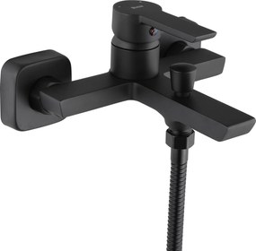 Rea Argus, vaňová batéria s ručnou bodovou sprchovou súpravou, čierna matná, REA-B6407