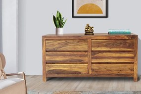 furniture-nabytek.cz - Komoda so zásuvkami z masívu palisander 160x45x80