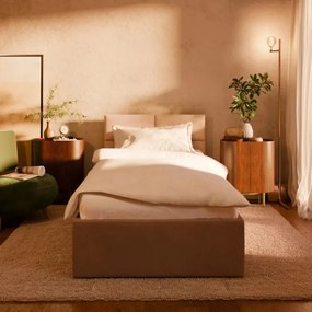 Čalúnená posteľ BORGO 90×200 cm béžová