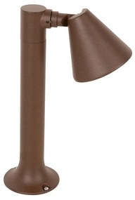 Moderné vonkajšie stĺpové svietidlo hrdzavohnedé 30 cm IP44 nastaviteľné - Ciara