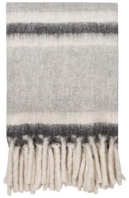 Sivá deka s prímesou vlny 130x170 cm Carmel – House Nordic