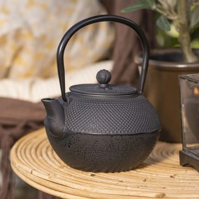 Ib Laursen Liatinová čajová kanva Black 1,2 l