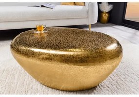 Konferenčný stôl Stone 44852 75x52cm Gold  - Komfort-nábytok
