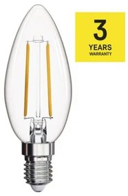EMOS LED filamentová žiarovka, E14, Candle, 2W, 250lm, neutrálna biela