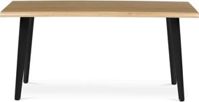 Jedálenský stôl HT-F4416 OAK divoký dub / čierny