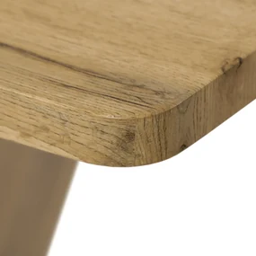 Autronic - Jídelní stůl, 140x80x76 cm, MDF deska, 3D dekor divoký dub - HT-911 OAK VÝPRODEJ