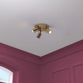 Atmosphera - Bodové svietidlo VICO 3xGU10/25W/230V zlaté