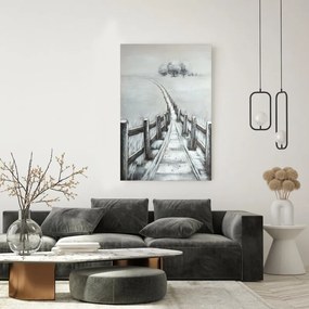 OBRAZ 653 80X120CM SIVÝ