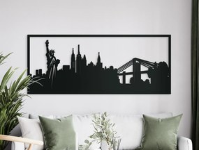 drevko Obraz New York Rozmer obrazu: 37 x 89 cm, Farba dekorácie: Čierna