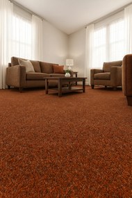 Beaulieu International Group, Koberec metráž Primavera 412, na mieru, šíře 4m, oranžová, resine, chodba / predsieň