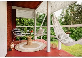 Okrúhly vonkajší koberec v prírodnej farbe ø 150 cm - NORTHRUGS