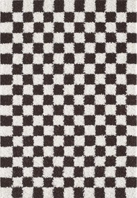 Hnedý/krémovobiely koberec 160x230 cm Grida – ESTE