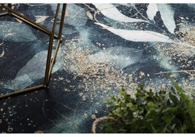 Kusový koberec Listy čierny 160x220cm
