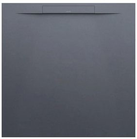 LAUFEN Pro S štvorcová sprchová vanička z materiálu Marbond, lineárny odtok na kratšej strane, 900 x 900 x 28 mm, antracit matný, H2101800780001