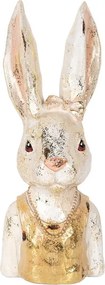 Decorative Figurine Rabbit 29 Cm White Plastic - 12*12*29 cm