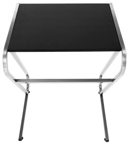 Kondela PC stôl, čierna/strieborná, JOFRY