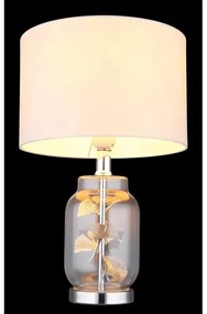 Globo 24141C - Stolná lampa GINKO 1xE27/40W/230V biela