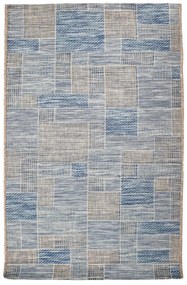 Kusový koberec Terazza 21107-733 Ivory Silver / Blue – na von aj na doma - 160x230 cm