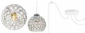 Závesné svietidlo Crystal Spider, 3x strieborné krištáľové tienidlo, (chrómové uchytenie), w