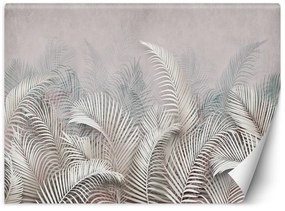 Gario Fototapeta Palmové listy sivé Materiál: Vliesová, Rozmery: 200 x 140 cm