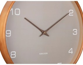 Dizajnové nástenné hodiny Karlsson 5993GY sivé,priemer 40 cm