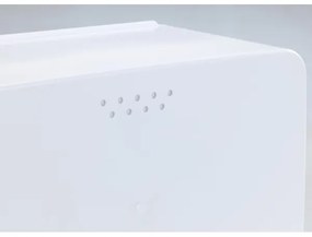 WENKO 54099100 - Chlebovnica KUBO 35 x 26,5 cm biela/hnedá