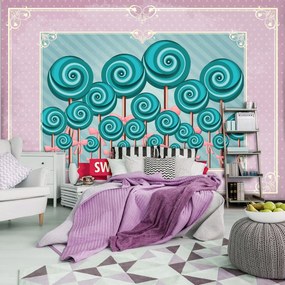 Fototapeta - Sweet Pin Up Lollies (152,5x104 cm)