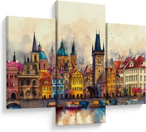 Obraz - Jeseň v maľovanom meste (90x60 cm)