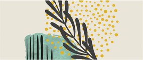 Obraz - Abstraktné listy N⁰3 (120x50 cm)