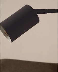 Čierna kovová stolová lampa (výška 49 cm) Manie – Kave Home