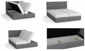 Moderná posteľ s úložným priestorom 160x200 STIG II - antracit