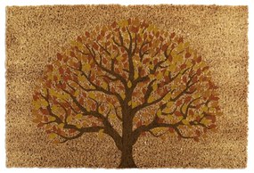 Rohožka z kokosového vlákna 40x60 cm Autumnal Tree of Life – Artsy Doormats