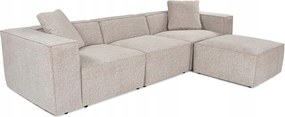 Rohová sedačka Lorella (svetlá mocha)