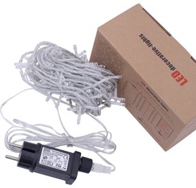 ACA Lighting LED vianočné záves, 2x2m, teplá biela, IP44, 360 LED