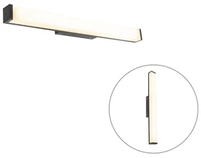 Moderné nástenné svietidlo do kúpeľne čierne 62 cm IP44 - Cascada