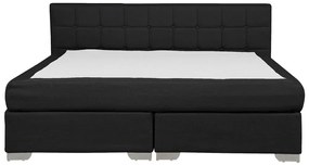 Manželská posteľ Boxspring 180 cm ADIR (s matracmi) (čierna). Vlastná spoľahlivá doprava až k Vám domov. 1007070