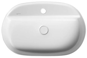 Biele keramické umývadlo 60x40 cm Infinity Oval – Sapho