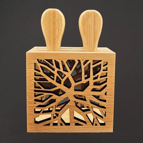 AMADEA Dřevěný sýrový set větvičky, masivní dřevo, 15,5 cm