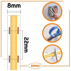 BERGE LED pásik COB Neon 12V - 480D - 9W/m - IP20 - 1m - 990lm - teplá farba