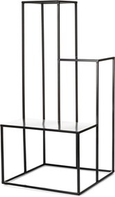 STOJAN NA KVETINÁČ KASKADA1 85X40X40 CM ČIERNA