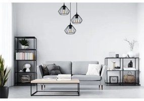 Luster na lanku CEED 3xE27/60W/230V čierna