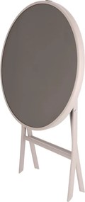 Dekorstudio Záhradný skladací stolík s tvrdeným sklom 60cm – béžový